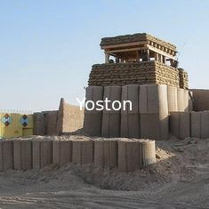 Chiny Bariera obronna Hesco Bastion Barrier Kontrola drutu ze stali niskowęglowej dostawca