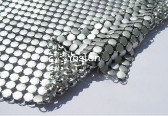 Chiny Metallic Sequined Aluminium Mesh Zasłona prysznicowa, Mesh Draperia Tkanina Miękka Tekstura dostawca