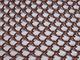 Brązowy kolor metalowej cewki draperie, wiszące siatki dzielniki pokoju na suficie dostawca
