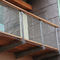 Balkon Balustrada Elastyczna siatka ze stali nierdzewnej Siatka X Wysoki, wysoki obszar otwarty dostawca