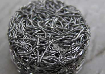 Sprężony dzianinowy filtr siatkowy z drutu ze stali nierdzewnej